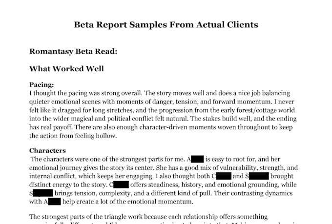 be a beta reader for your romance or romantasy novel